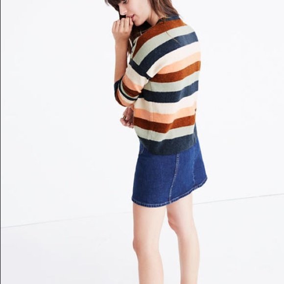Madewell Pullover Sweater in Elmwood Stripe S - Picture 2 of 4